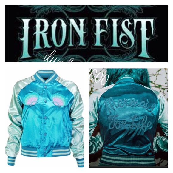 Iron Fist Jackets & Coats Iron Fist Mermaid For Life Bomber Jacket Poshmark